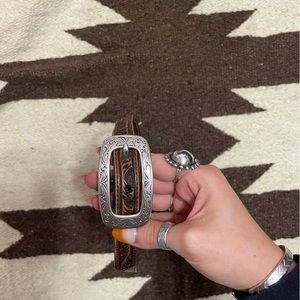 ARIAT tooled leather belt